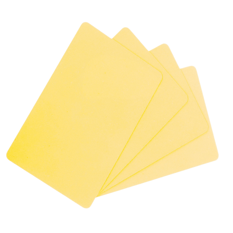 CARTE PVC JAUNE 0.76MM