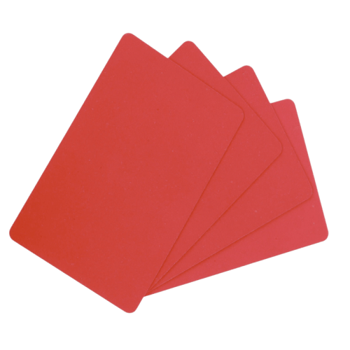 CARTE PVC ROUGE 0.76MM
