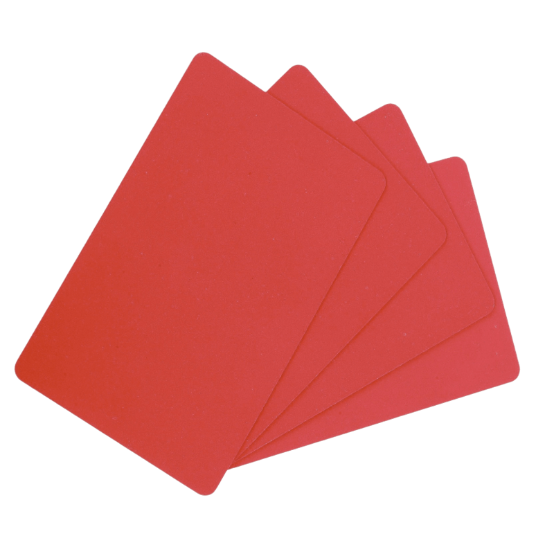 CARTE PVC ROUGE 0.76MM