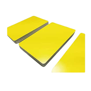 Carte PVC Jaune 076 mm