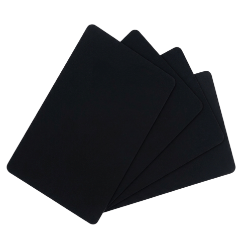 CARTES NOIRES LONGUES MATES PVC