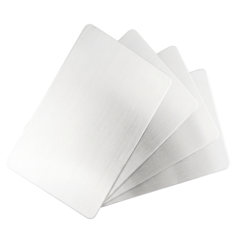 CARTE PVC BLANCHE MATE 0.76MM