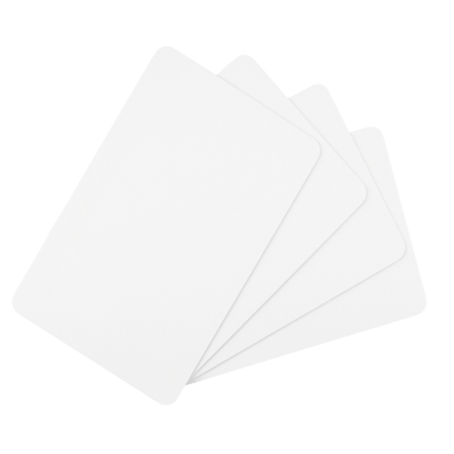 CARTE PVC BLANCHE 0.50MM