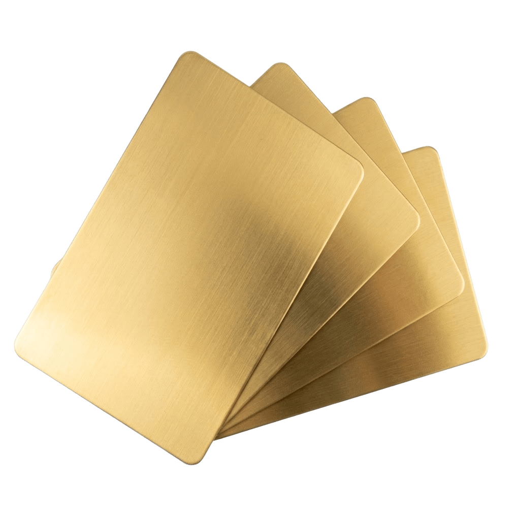 CARTE PVC OR 2 FACES 0.76MM